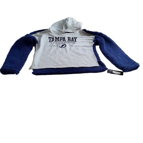 Tampa Bay Lightning Girls Hooded Fleece Hoodie Size L (10/12) Blue NHL Licensed - Picture 3 of 10